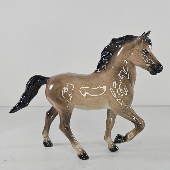 Hagen Renaker DW Morgan Stallion Thunder Figurine Brown Glossy *Repaired* - Picture 2 of 10